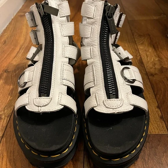 Dr. Martens White Gladiator Sandals, Women’s 8 - Picture 2 of 7